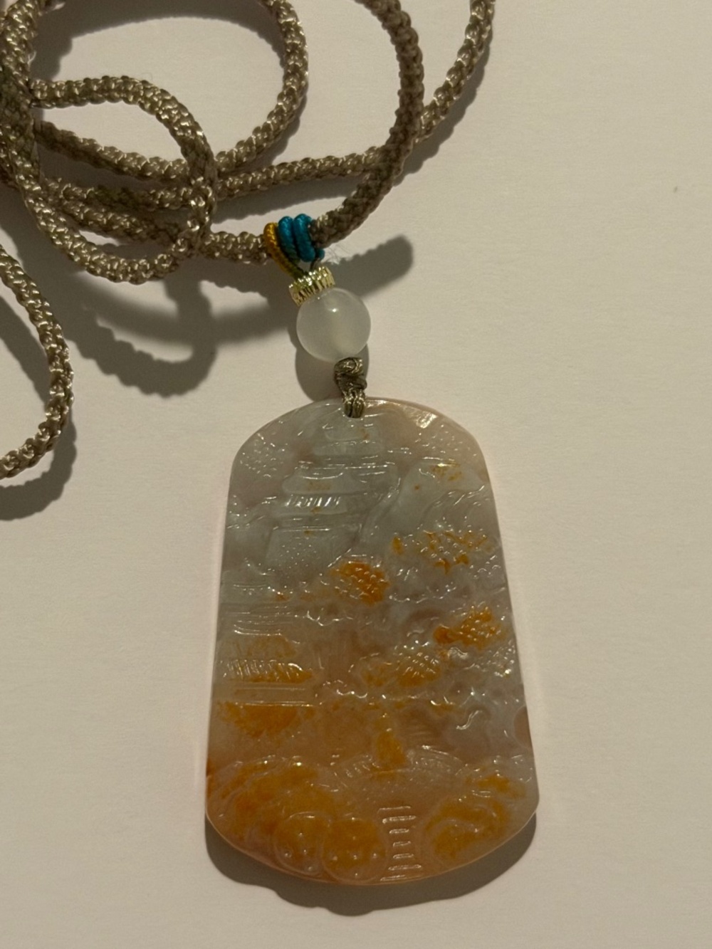 Jade Landscape Pendant - COA included